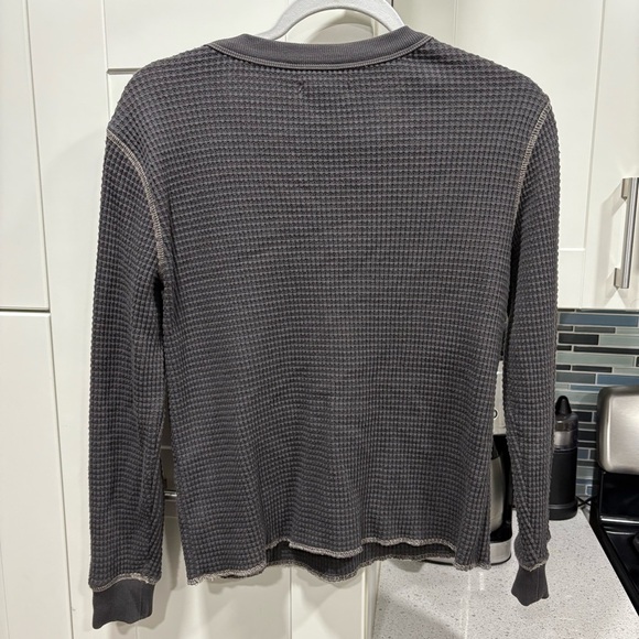 Madewell Waffle Split-Neck Crop Tee - Picture 5 of 5